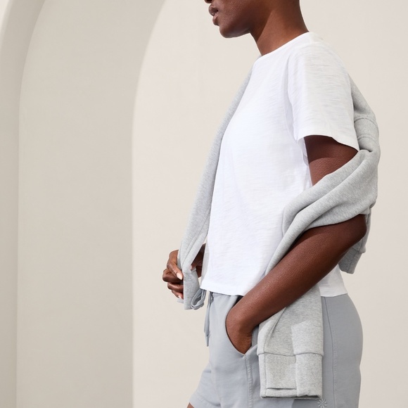 Athleta Essential Slub Tee - White - Picture 4 of 4